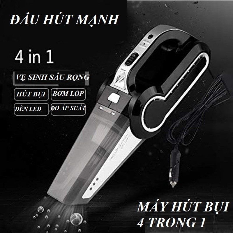 máy hút bụi 4 trong 1 cắm tẩu ô tô 12v