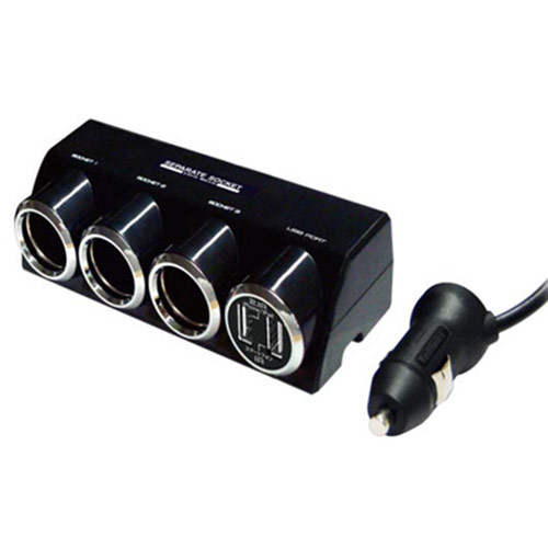 tẩu sạc ô tô chia 3 2 cổng usb 1m