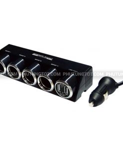 tẩu-sạc-ô-tô-chia-3-2-cống-usb-nhật-bản