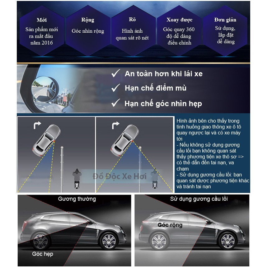 gương cầu lồi xóa điểm mù