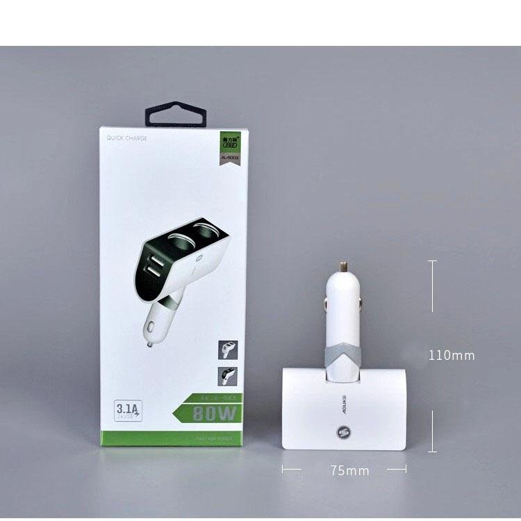 tẩu sạc ô tô chia 2 5003