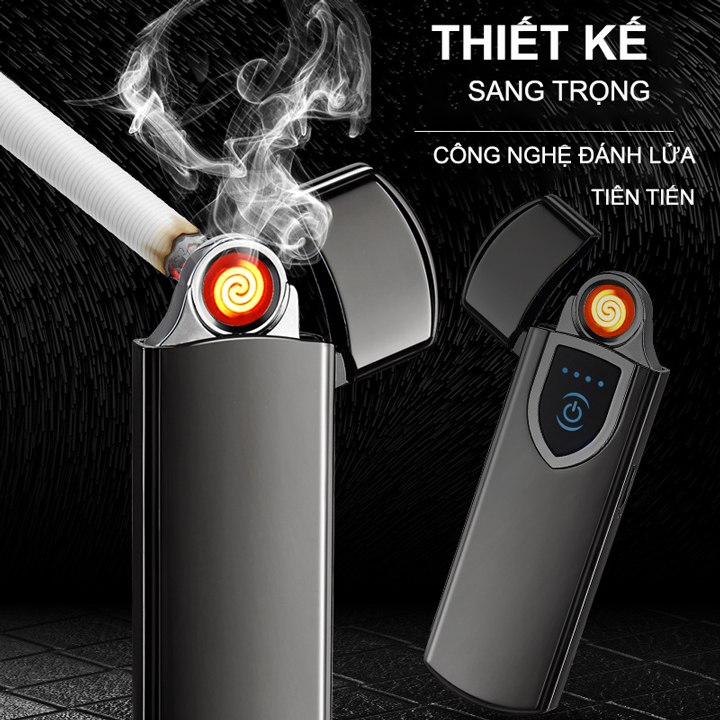 bật lửa điện tử cảm ứng vân tay