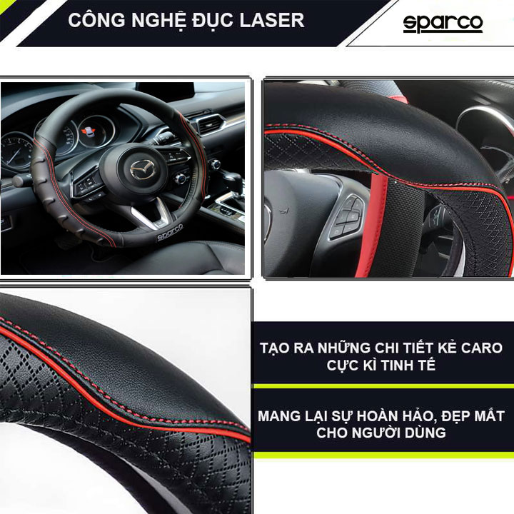 công dụng của bọc vô lăng sparco chính hãng là làm đẹp xe