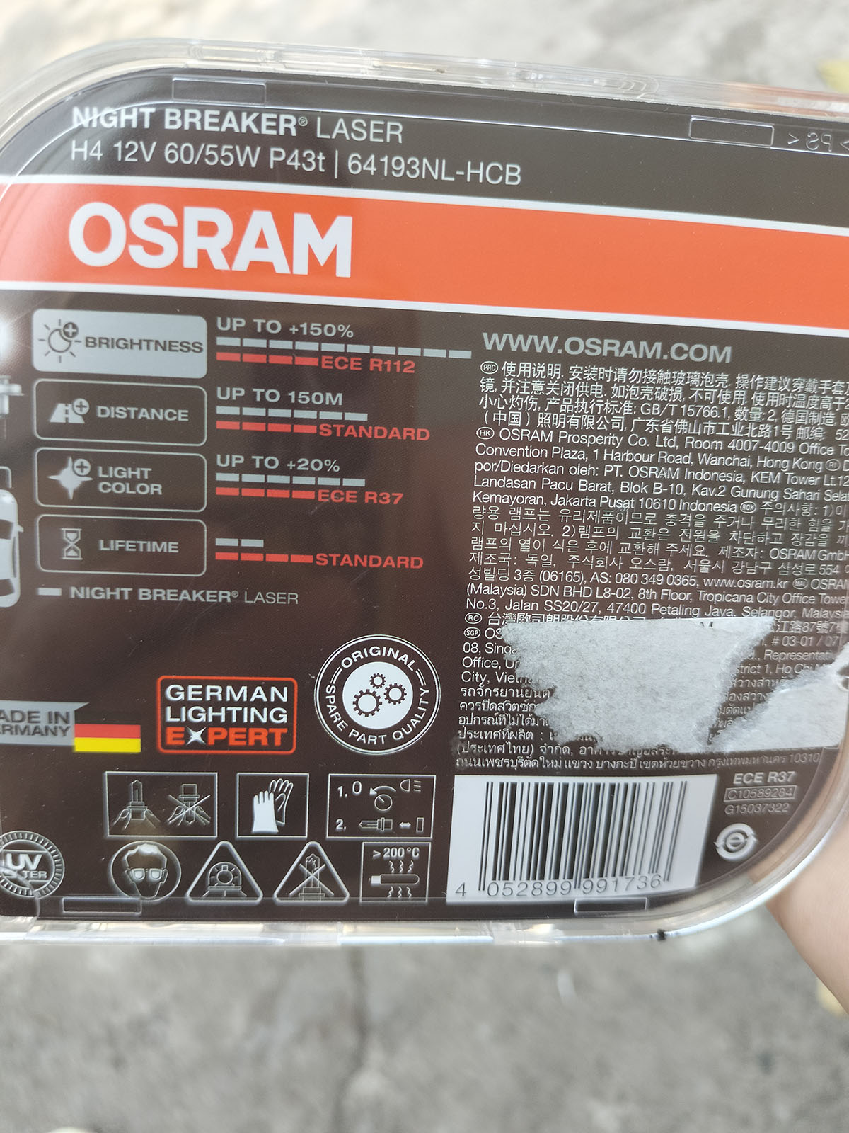 thông số bóng đèn osram siêu sáng