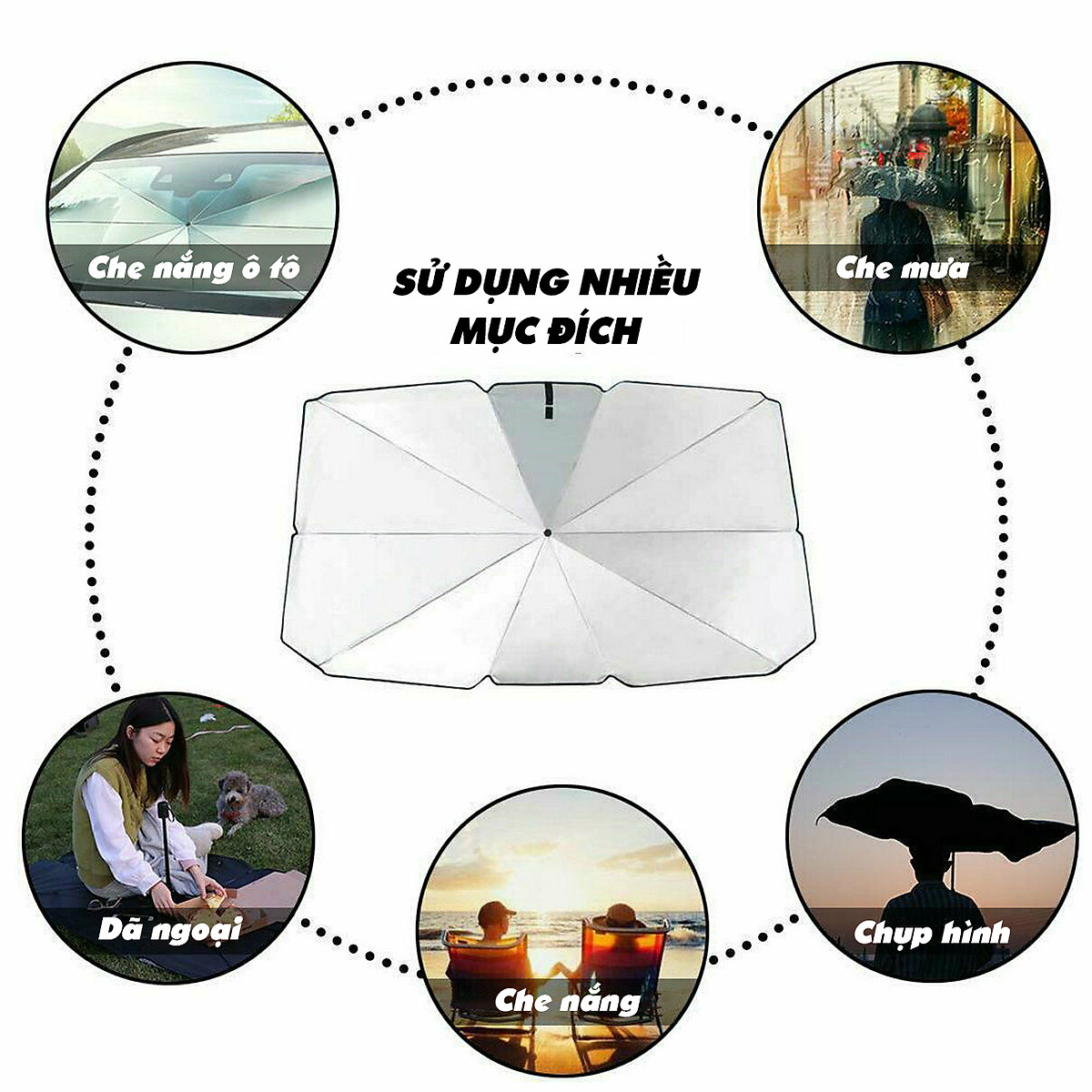 ô che nắng kính lái ô tô