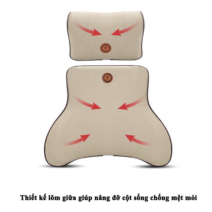 gối tựa đầu và tựa lưng ô tô