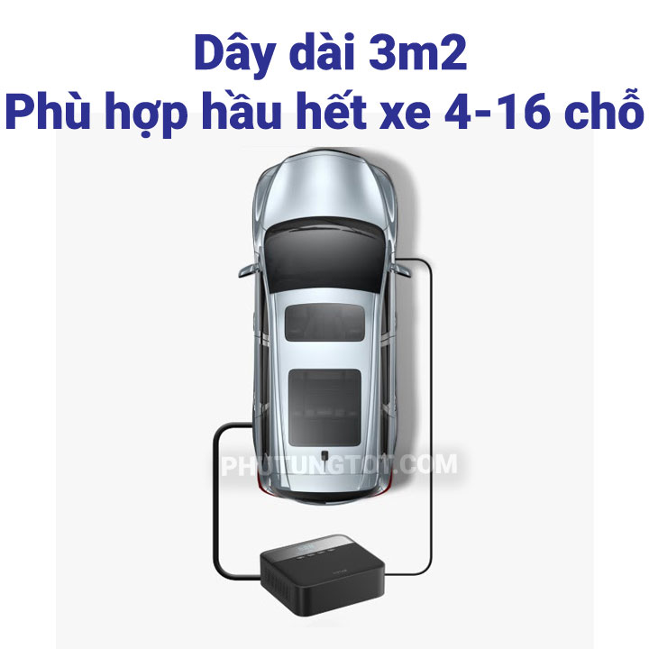bơm lốp ô tô 70mai phù cắm tẩu ô tô 12v