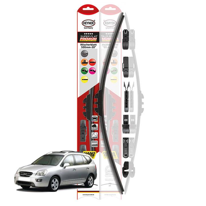 Gạt mưa Kia Carens 2010-2012 Heyner Germany Super Flat Premium Nano chính hãng