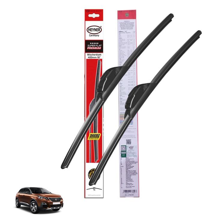 Gạt mưa Peugeot 3008 2017-2022 Heyner Super Flat Germany chính hãng