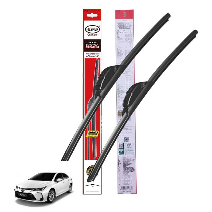 Gạt mưa Toyota Altis 2008-2022 Heyner Super Flat Germany chính hãng