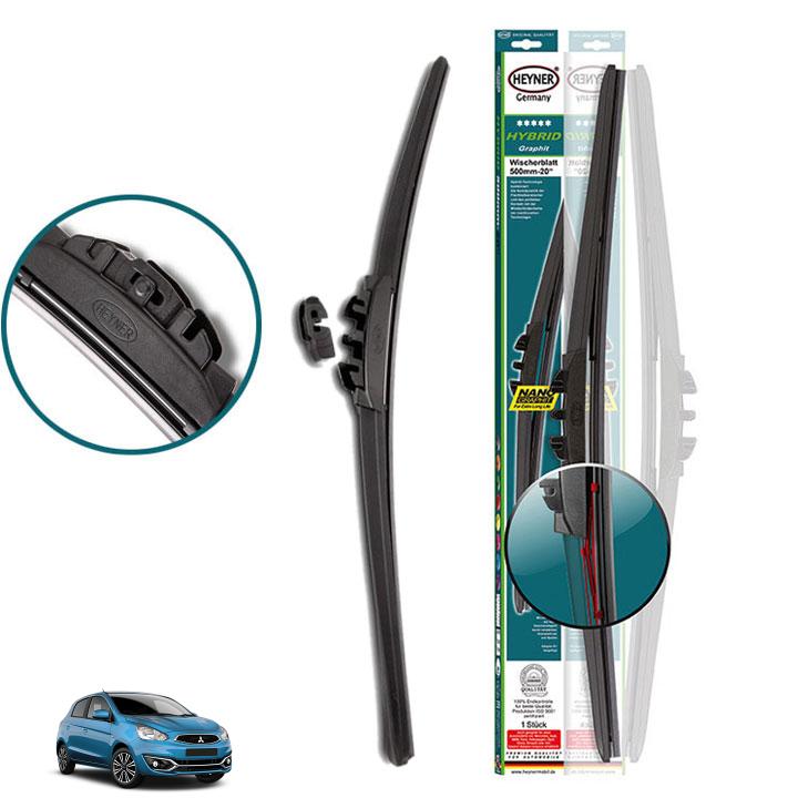 Gạt mưa Mitsubishi Mirage Hatch 2012-2022 Heyner Hybrid Nano Germany chính hãng