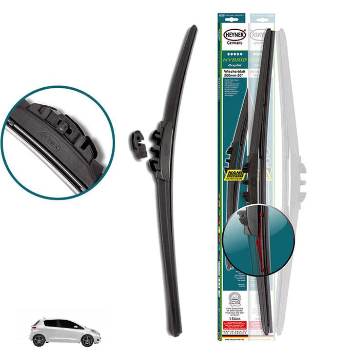Gạt mưa Toyota Yaris Hatch 2005-2011 Heyner Hybrid Nano Germany chính hãng