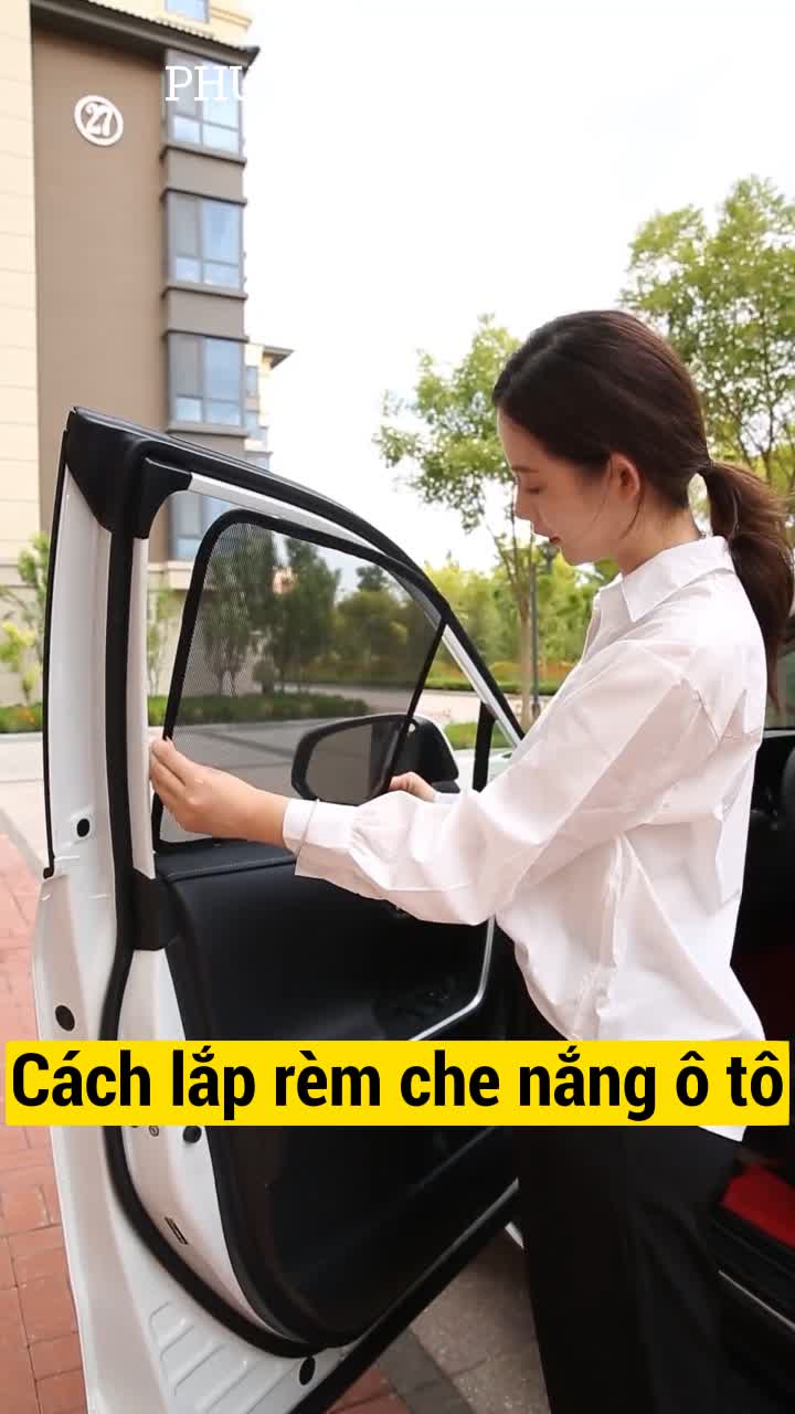 cách lắp rèm che nắng ô tô
