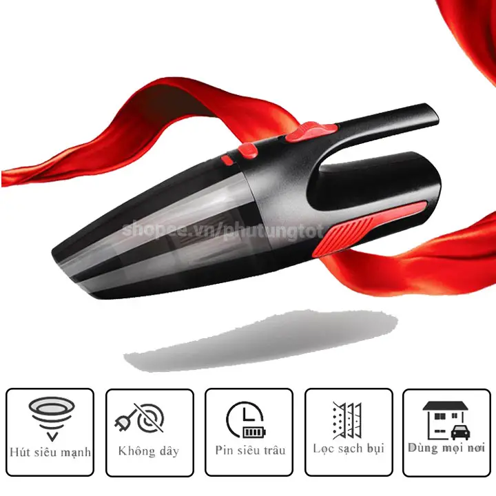 máy-hút-bụi-ô-tô-mini-cầm-tay-không-dây-cao-cấp